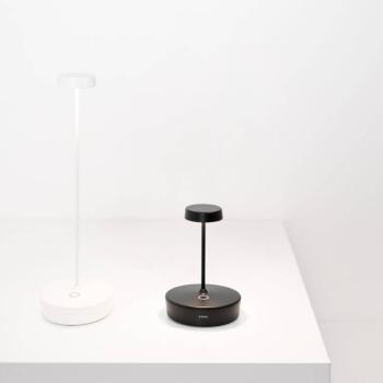 Zafferano LED-es újratölthető asztali lámpa Swap mini, fekete, 15 cm IP65 kép