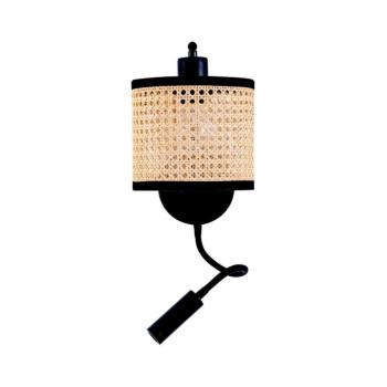 Zam 20355 - LED fali lámpa 1xE27/40W + LED/3W/230V rattan 20355 kép