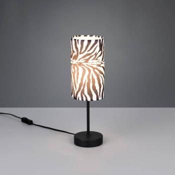 Zebara asztali világítás, fekete-fehér, magasság 37 cm, fém kép