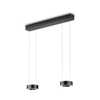 Zera-2 LED lógó lámpa, hossza 70 cm, fekete, prizmás burával kép