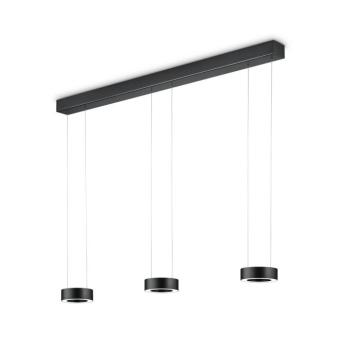 Zera-3 LED függő világítás, hossza 120 cm, fekete, akril burával kép