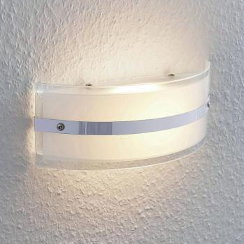 Zinka üveg fali lámpa LED-del, 25 cm