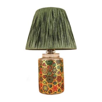 Zöld asztali lámpa papír zsinór búrával (magasság 38 cm) Alev – Opviq lights kép