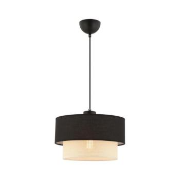 Zsinóros csillár ECHO 1xE27/60W/230V fekete/krémszínű 390FLH2517 kép