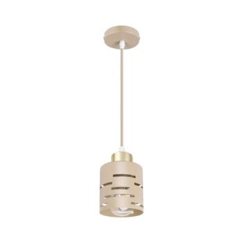 Zsinóros csillár ELEN 1xE27/35W/230V bézs/arany ELEN PENDANT LIGHT BEIGE kép