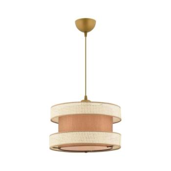 Zsinóros csillár HALO 1xE27/60W/230V barna/krémszínű 390FLH2464 kép