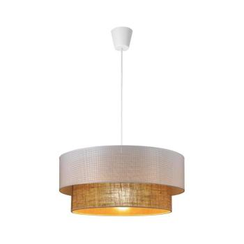 Zsinóros függeszték BORHO 1xE27/60W/230V, átm. 40 cm, fehér/juta 0249 kép