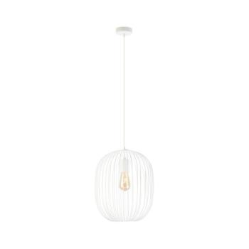Zsinóros függőlámpa OVELLA 1xE27/15W/230V Ø 34 cm krémszínű W-KM 1368/1 SAND kép