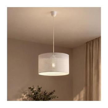 Zsinóros függőlámpa SIRJA PLISADO 1xE27/15W/230V átm. 35 cm fehér LM-1.335/BIAŁY kép