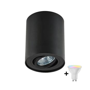 Zuma Line 20038-BK-N - LED RGBW dimmelhető spotlámpa RONDOO 1xGU10/4,8W/230V fekete + távirányító ZL0142+AI2382 kép
