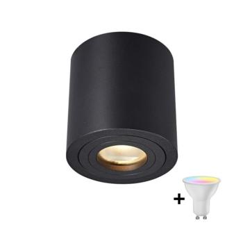 Zuma Line ACGU10-159-N - LED RGBW dimmelhető spotlámpa 1xGU10/4,8W/230V IP44 fekete+távirányító ZL0282+AI2382 kép