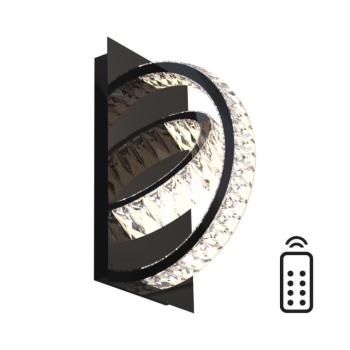 Zuma Line MX3274-2-3BCT-LED TULA fali lámpa LED/18W/230V 2700-6000K fekete MX3274-2-3BCT kép