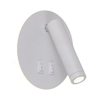 Zuma Line W4107-WH-LED Falra szerelhető spotlámpa CIRCA LED/5,5W/230V + LED/2,5W fehér W4107-WH kép