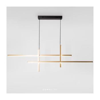 Zuma Line 22008P-BK/GD - LED Csillár zsinóron EDGE LED/42W/230V 3000/4000/6000K 22008P-BK/GD kép