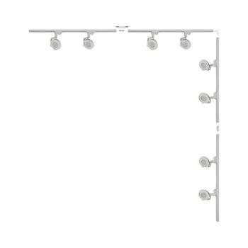 Zuma Line 3591 - Spotlámpa sínrendszerhez MASTER 8xGU10/15W/230V fehér 3591 kép
